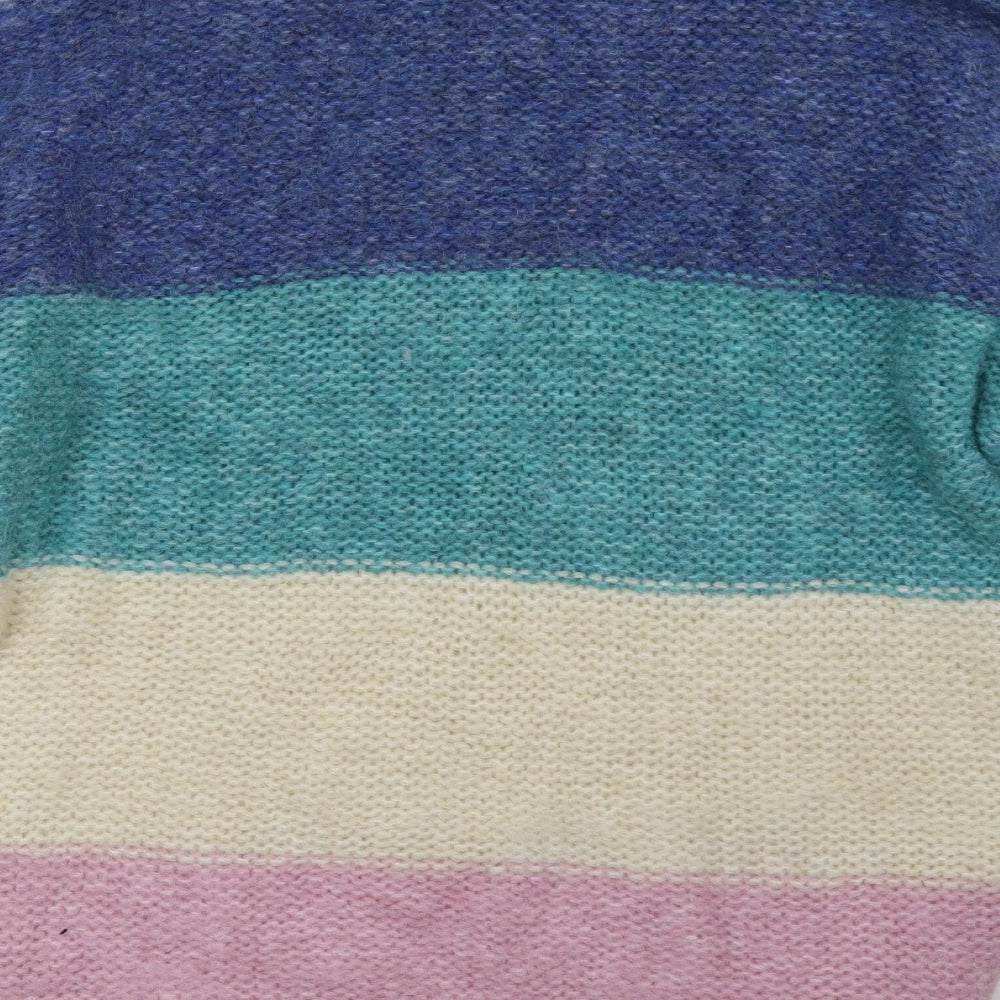 M&Co Womens Multicoloured Striped  Pullover Sweatshirt Size 18