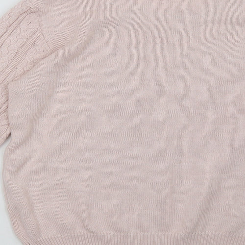 H&M Womens Pink Geometric  Pullover Sweatshirt Size M