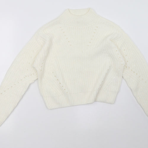 Matalan Womens White   Pullover Sweatshirt Size 10