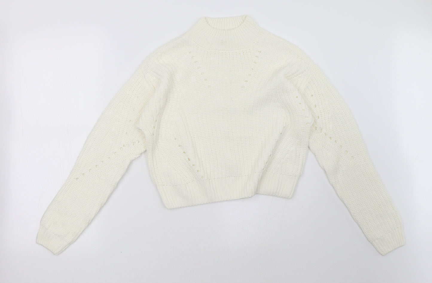 Matalan Womens White   Pullover Sweatshirt Size 10