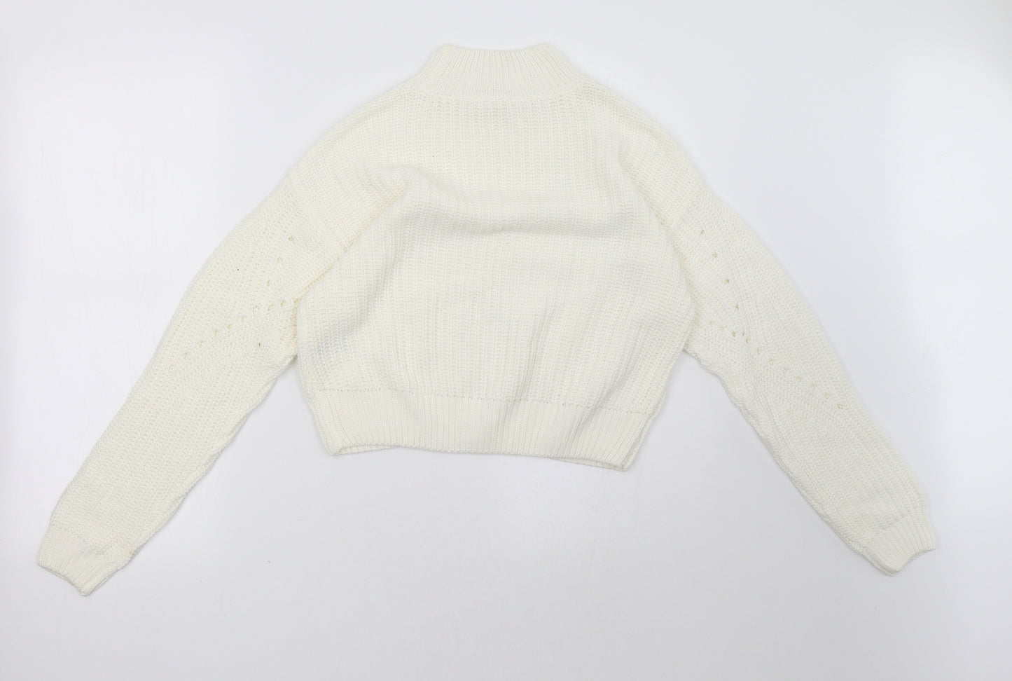 Matalan Womens White   Pullover Sweatshirt Size 10