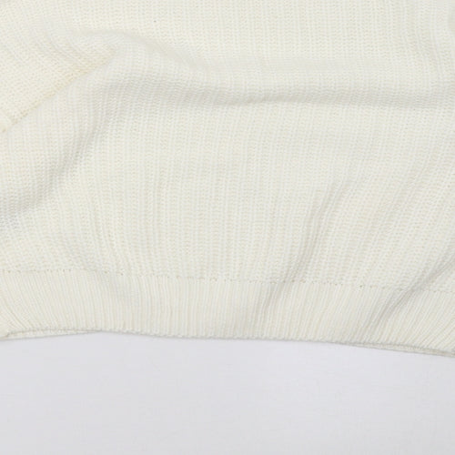 Matalan Womens White   Pullover Sweatshirt Size 10