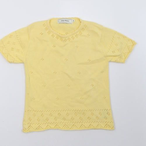 amy moore Womens Yellow   Basic T-Shirt Size S