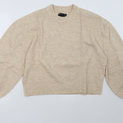 ASOS Womens Beige   Pullover Sweatshirt Size 10