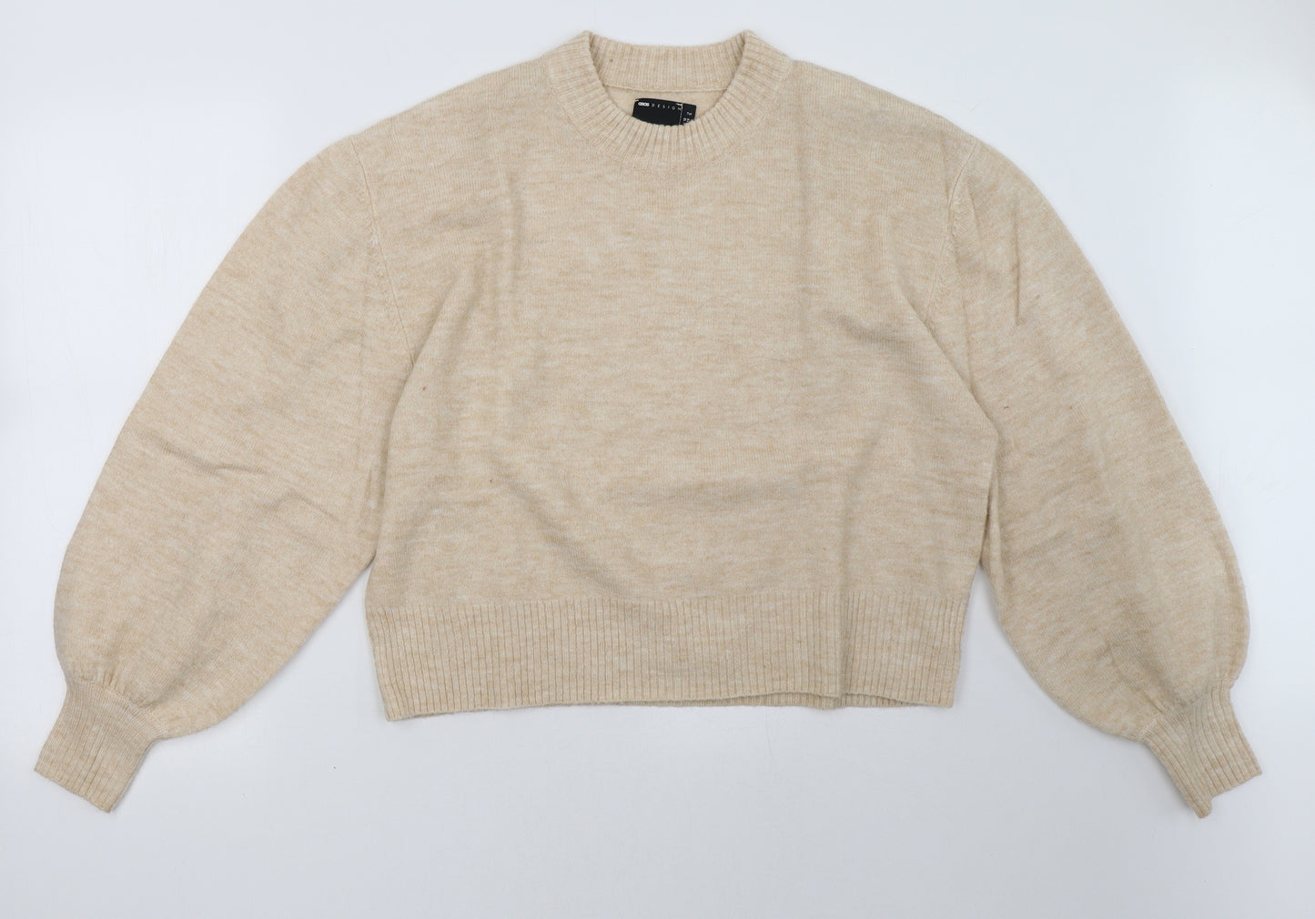 ASOS Womens Beige   Pullover Sweatshirt Size 10