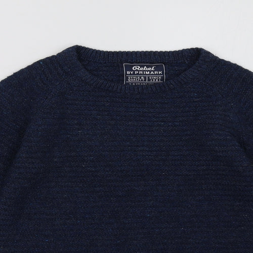 Primark Boys Blue   Pullover Sweatshirt Size 7-8 Years