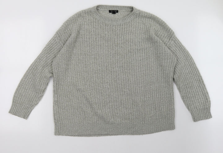 New Look Womens Grey   Pullover Sweatshirt Size L
