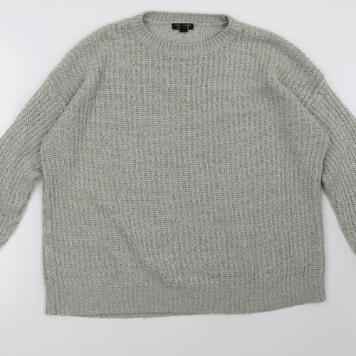 New Look Womens Grey   Pullover Sweatshirt Size L
