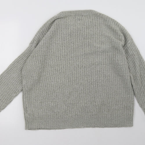 New Look Womens Grey   Pullover Sweatshirt Size L