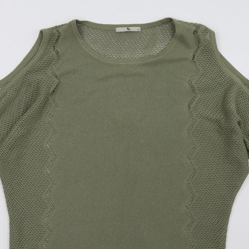 Sainsburys Womens Green   Pullover Sweatshirt Size 10