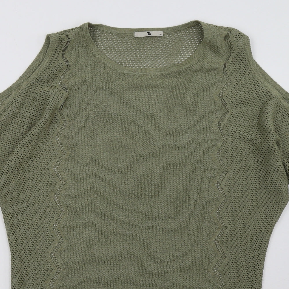 Sainsburys Womens Green   Pullover Sweatshirt Size 10
