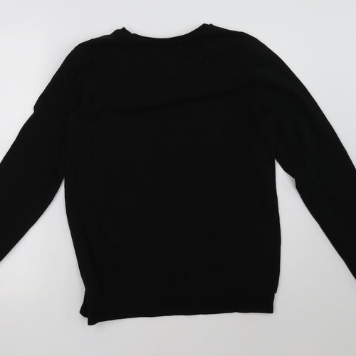 Avenue Womens Black   Pullover Sweatshirt Size 10