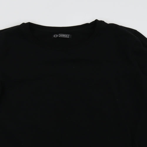 Avenue Womens Black   Pullover Sweatshirt Size 10