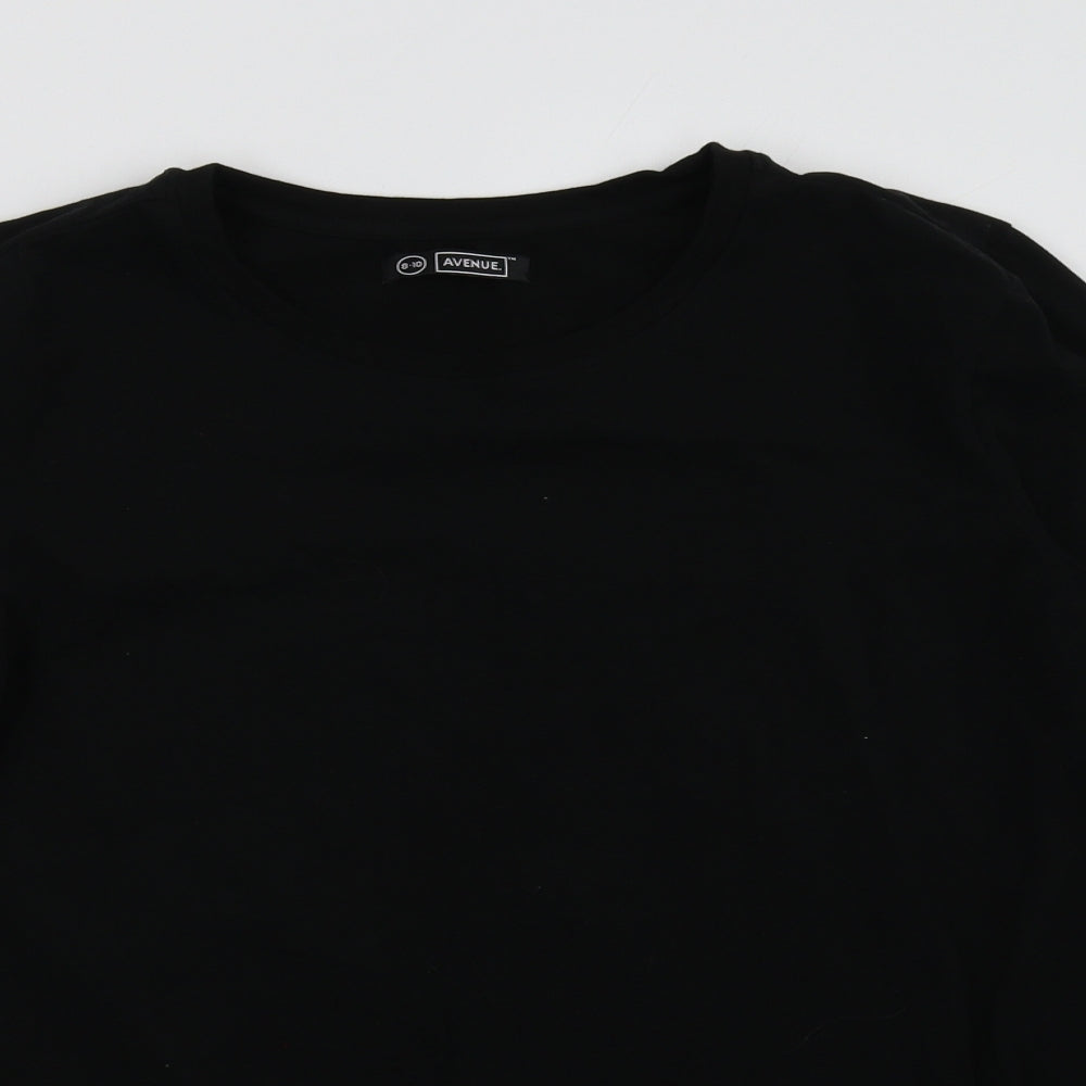 Avenue Womens Black   Pullover Sweatshirt Size 10