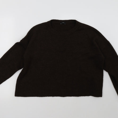 M&Co Womens Brown   Pullover Sweatshirt Size L