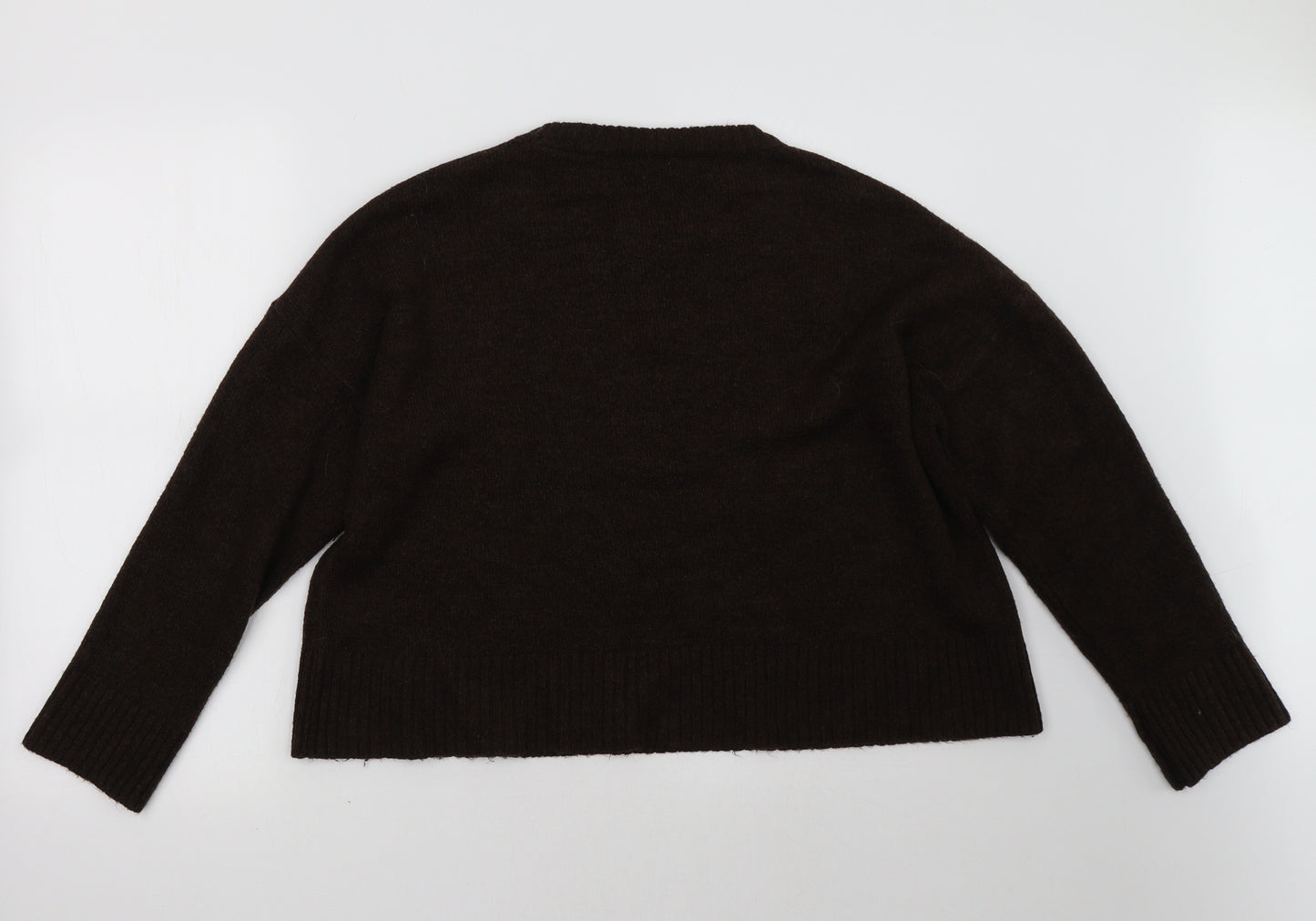 M&Co Womens Brown   Pullover Sweatshirt Size L