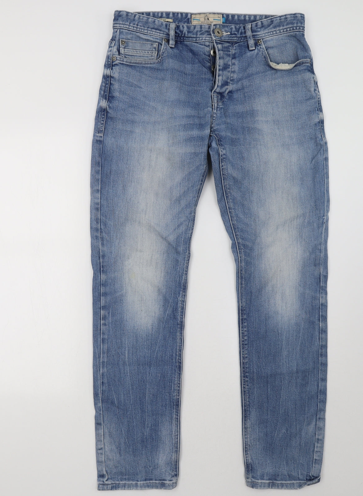 NEXT Mens Blue   Straight Jeans Size 32 L31 in