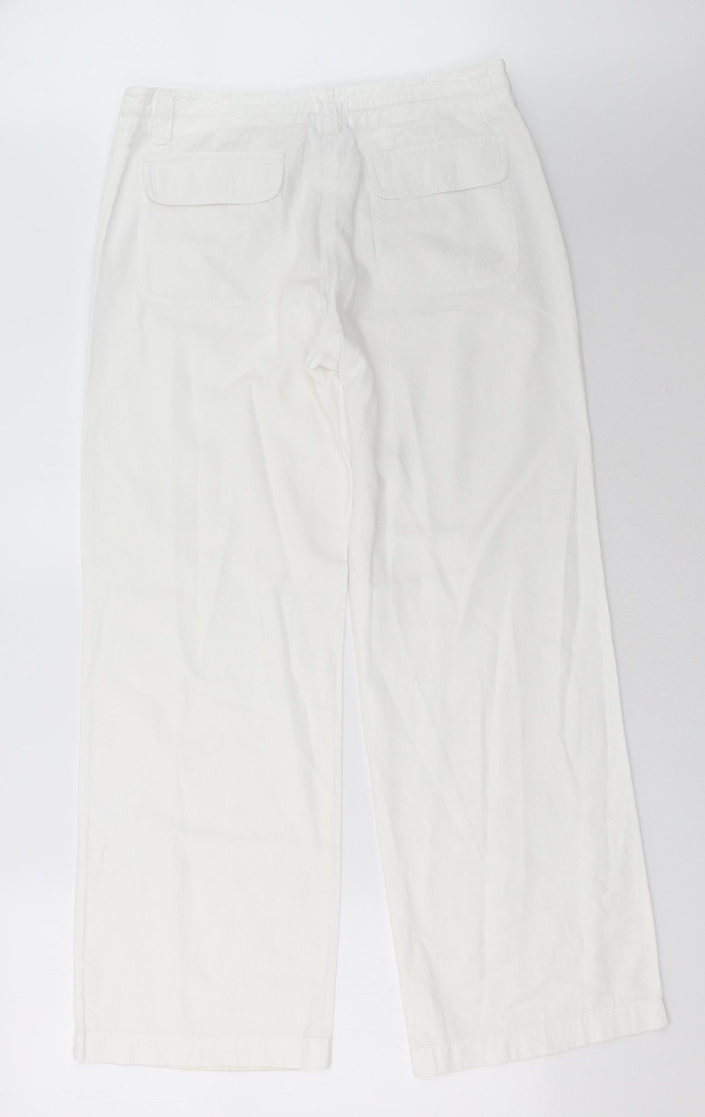 NEXT Womens White   Trousers  Size 10 L32 in