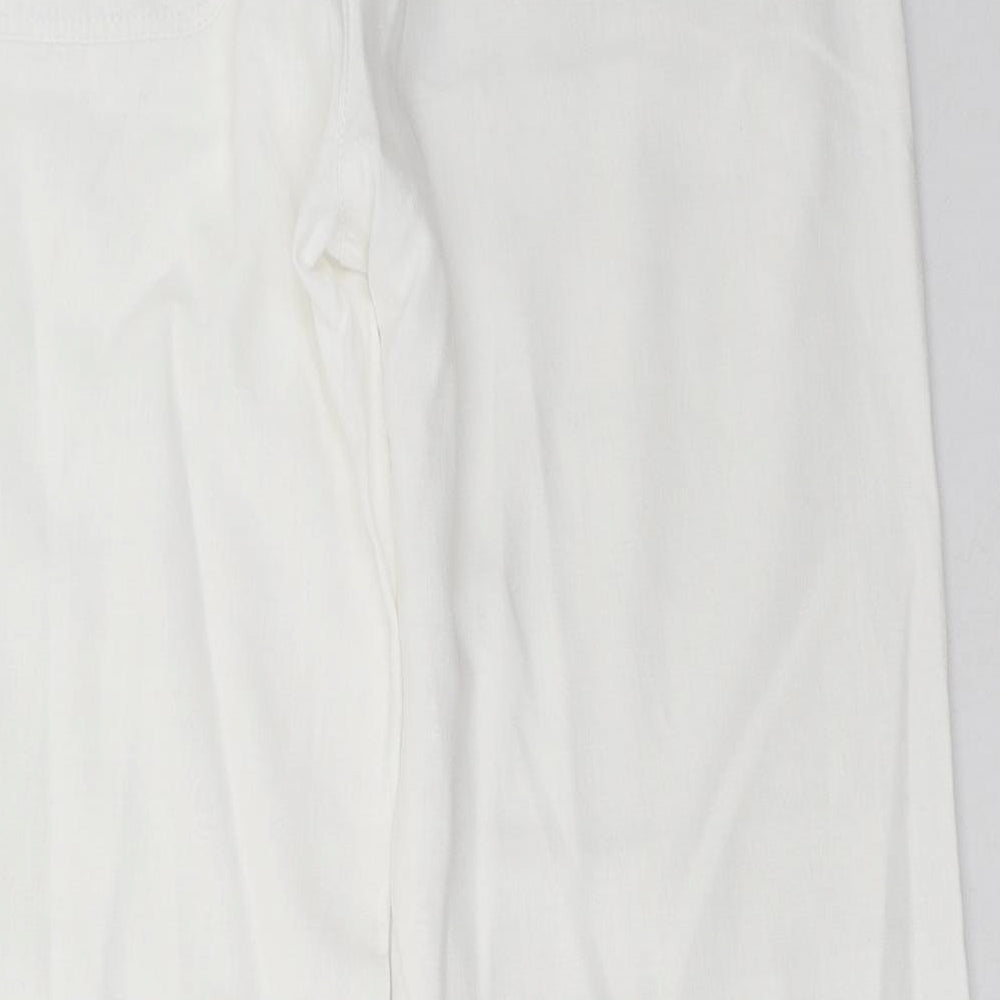 NEXT Womens White   Trousers  Size 10 L32 in