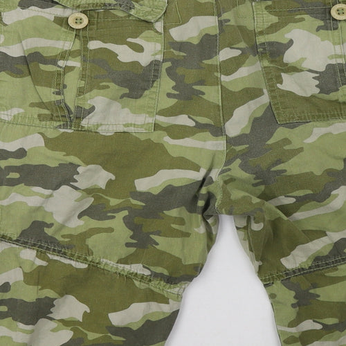 No Fear Mens Green Camouflage  Cargo Shorts Size XL