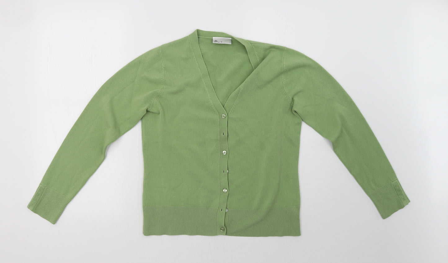 BHS Womens Green   Cardigan Jumper Size 10
