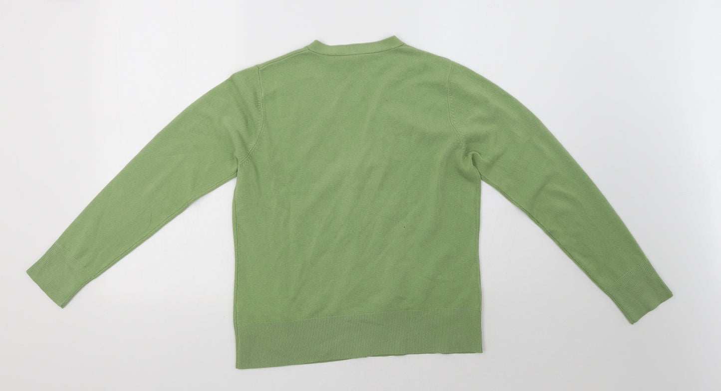 BHS Womens Green   Cardigan Jumper Size 10