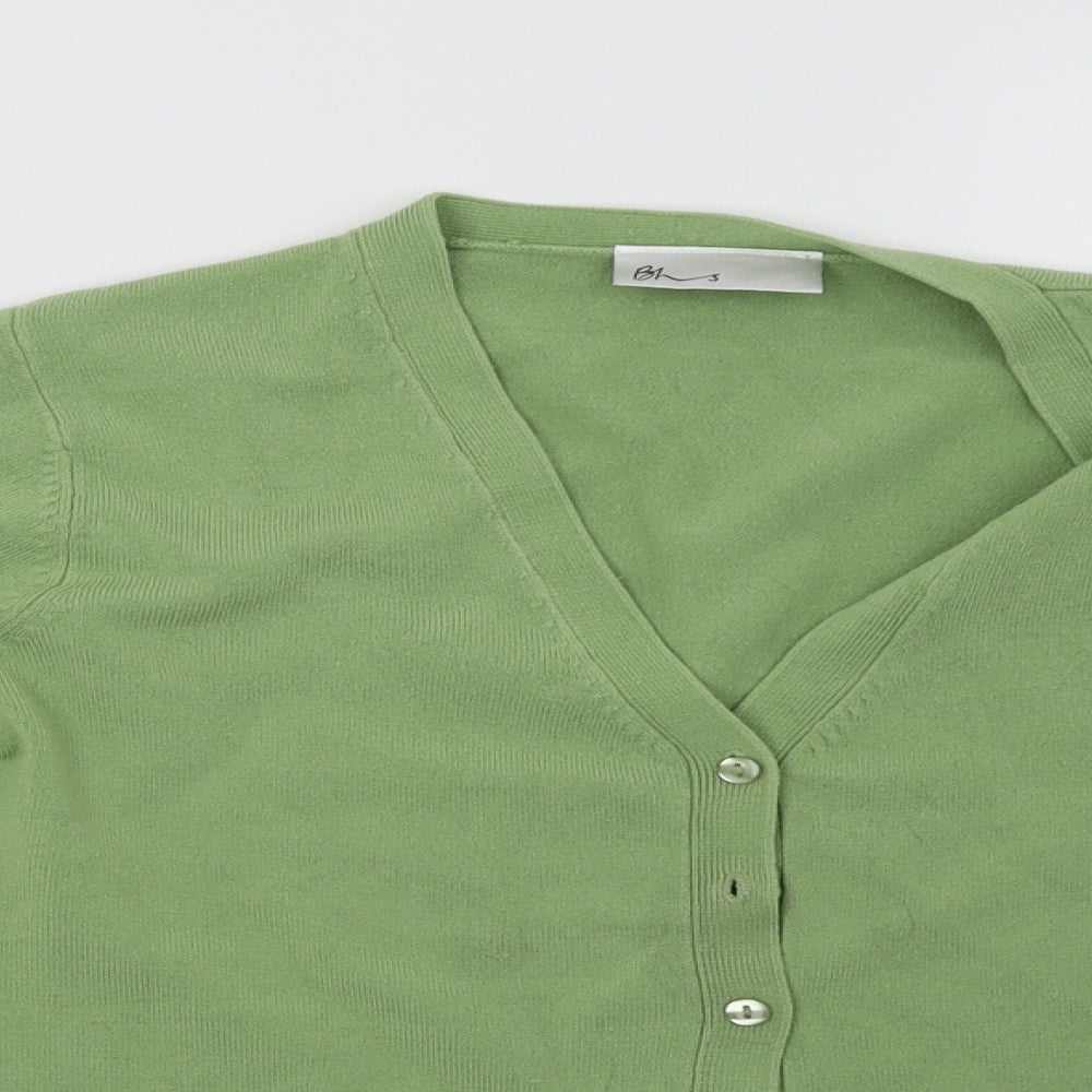BHS Womens Green   Cardigan Jumper Size 10