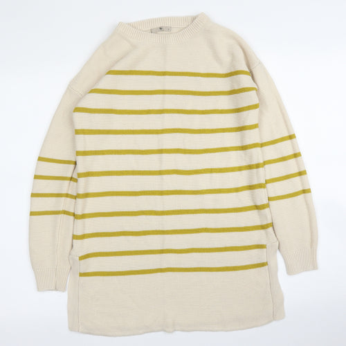 TU Womens Beige Striped  Tunic Jumper Size 8