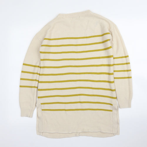 TU Womens Beige Striped  Tunic Jumper Size 8