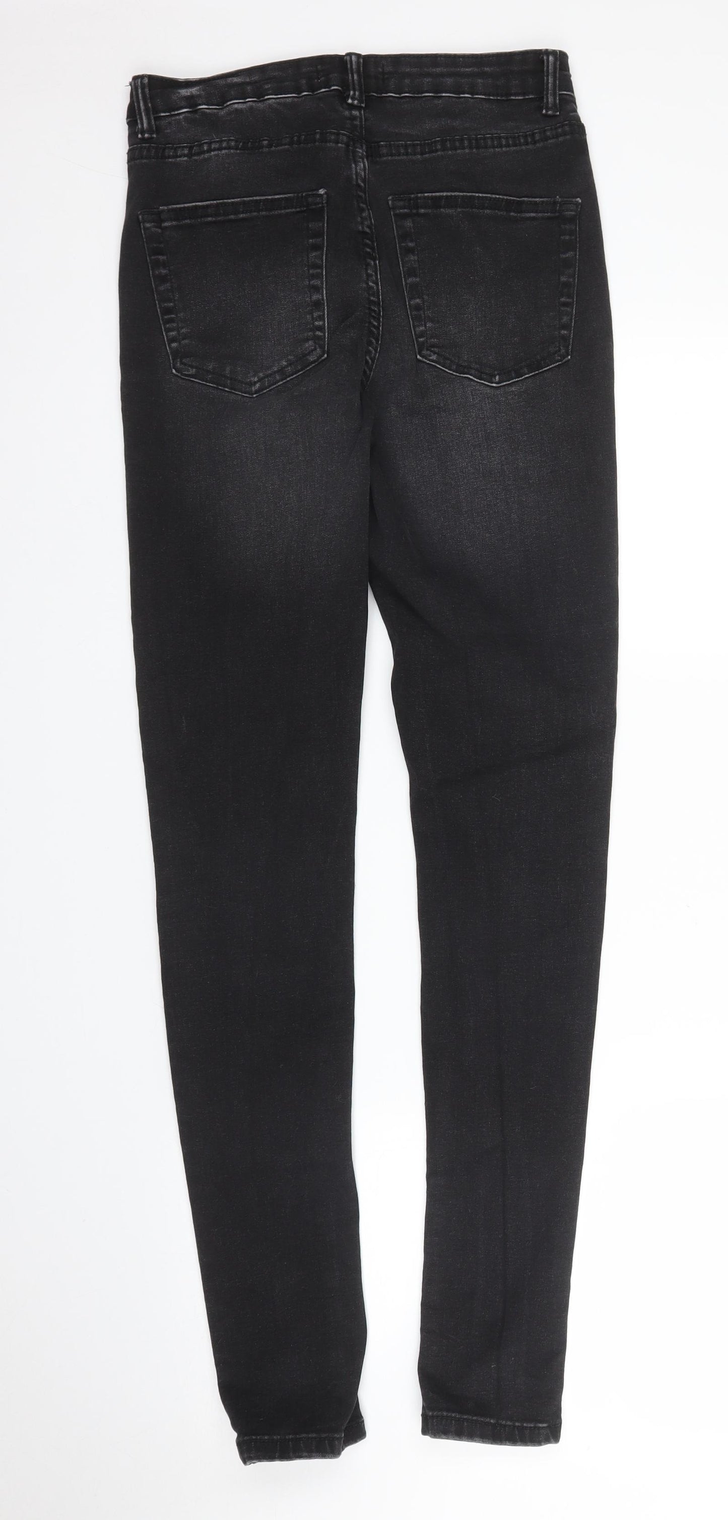 Primark Womens Black  Denim Skinny Jeans Size 12 L31 in