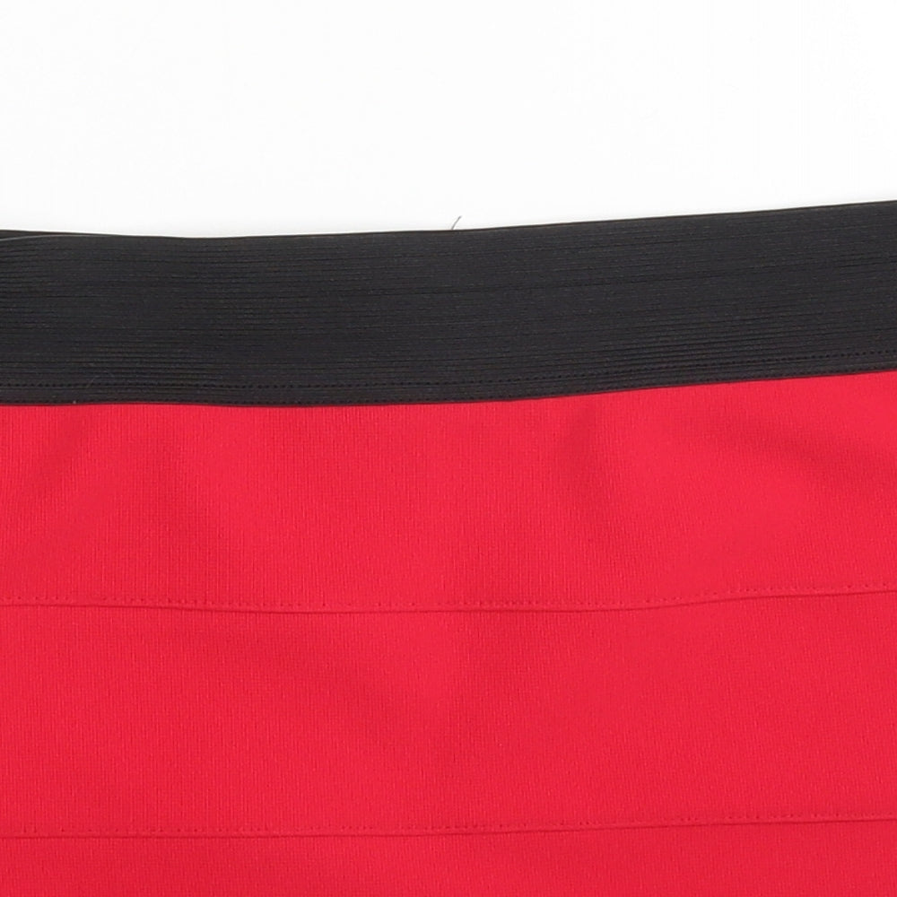 Miss Selfridge Womens Red   Bandage Skirt Size 8