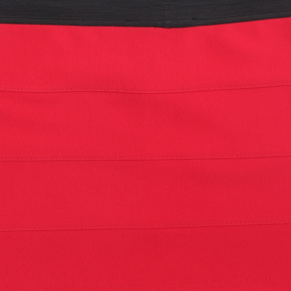 Miss Selfridge Womens Red   Bandage Skirt Size 8