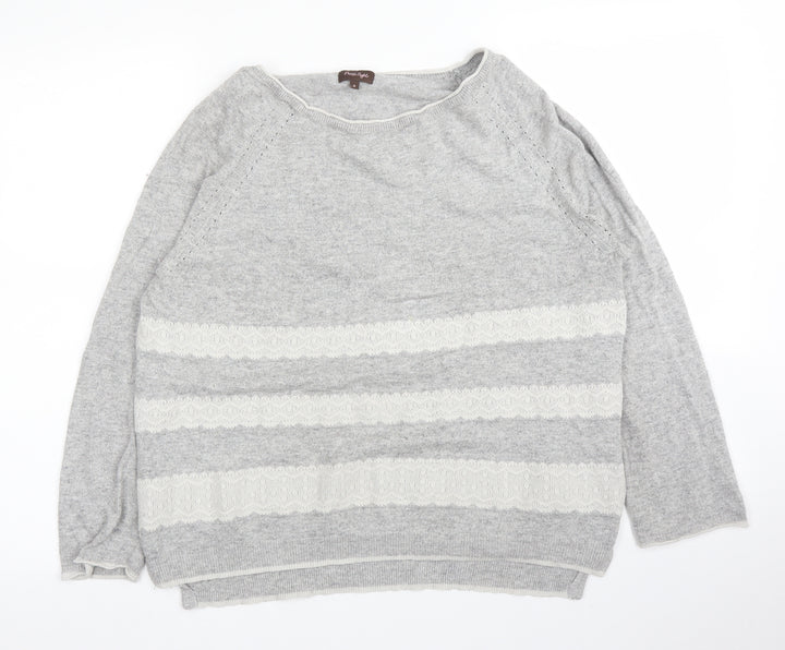Phase Eight Womens Grey Pullover Jumper Size 8