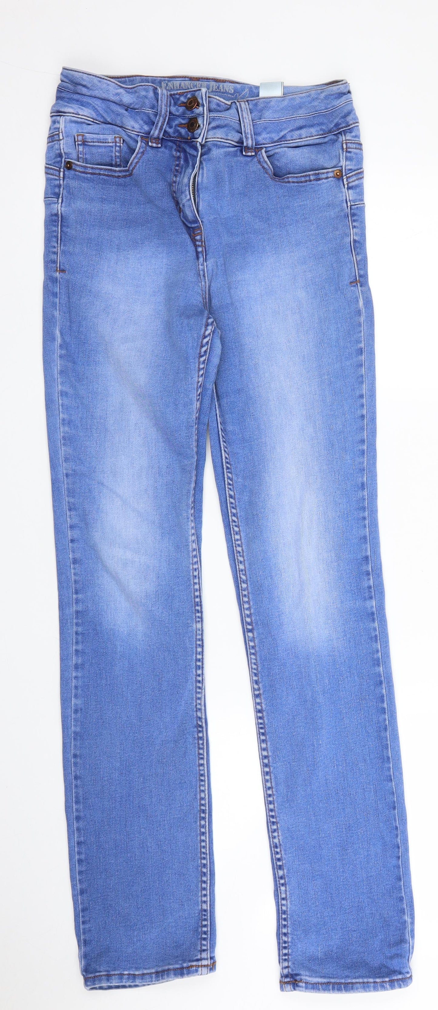 NEXT Womens Blue  Denim Straight Jeans Size 8 L29 in