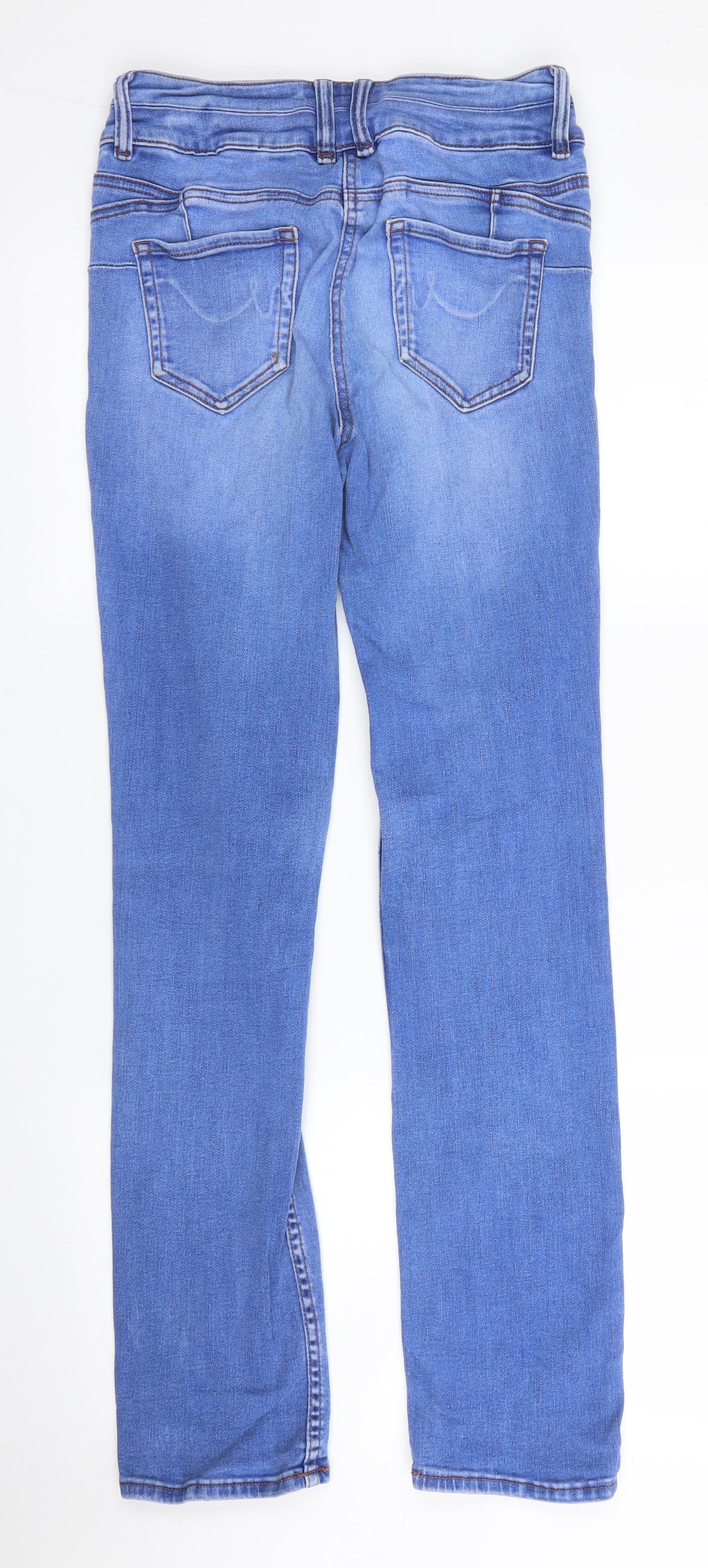 NEXT Womens Blue  Denim Straight Jeans Size 8 L29 in