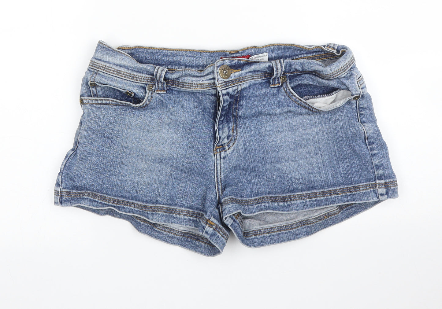 DNM Womens Blue  Denim Hot Pants Shorts Size 12