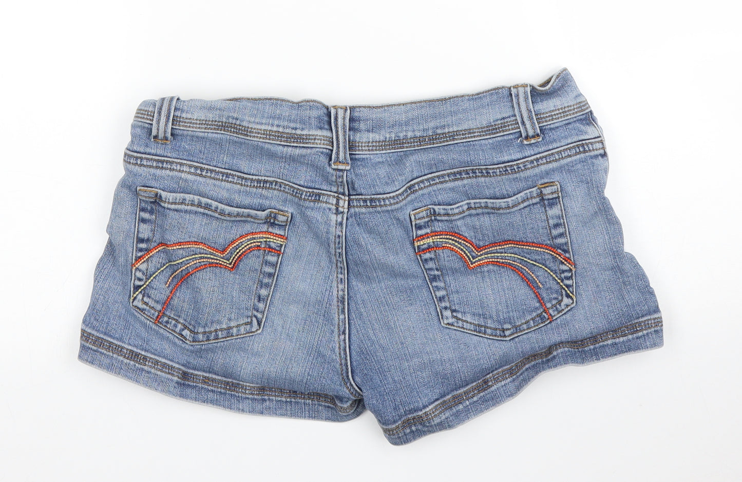 DNM Womens Blue  Denim Hot Pants Shorts Size 12