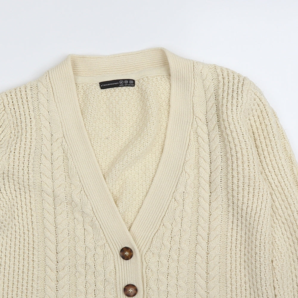 Primark Womens Ivory   Cardigan Jumper Size 12