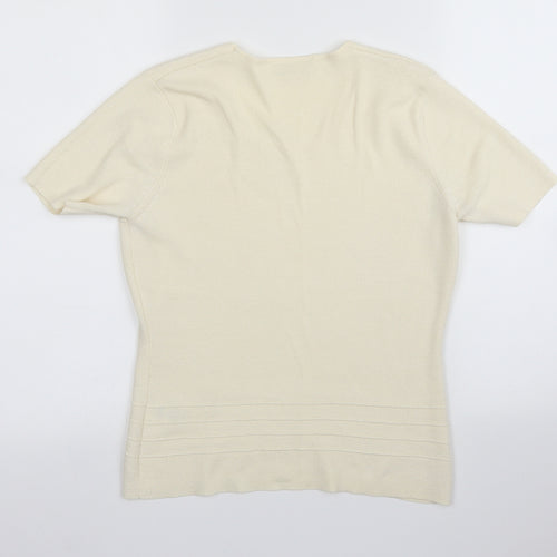 Principles Womens Ivory   Basic T-Shirt Size 14