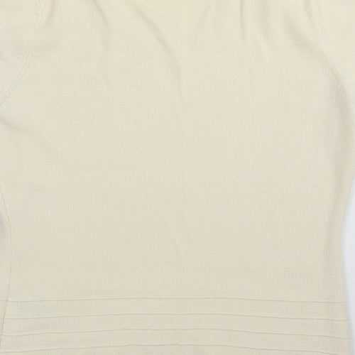 Principles Womens Ivory   Basic T-Shirt Size 14