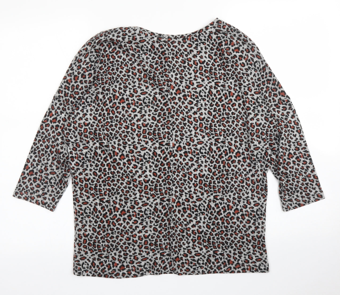 TU Womens Beige Animal Print  Pullover Jumper Size 14  - Leopard print
