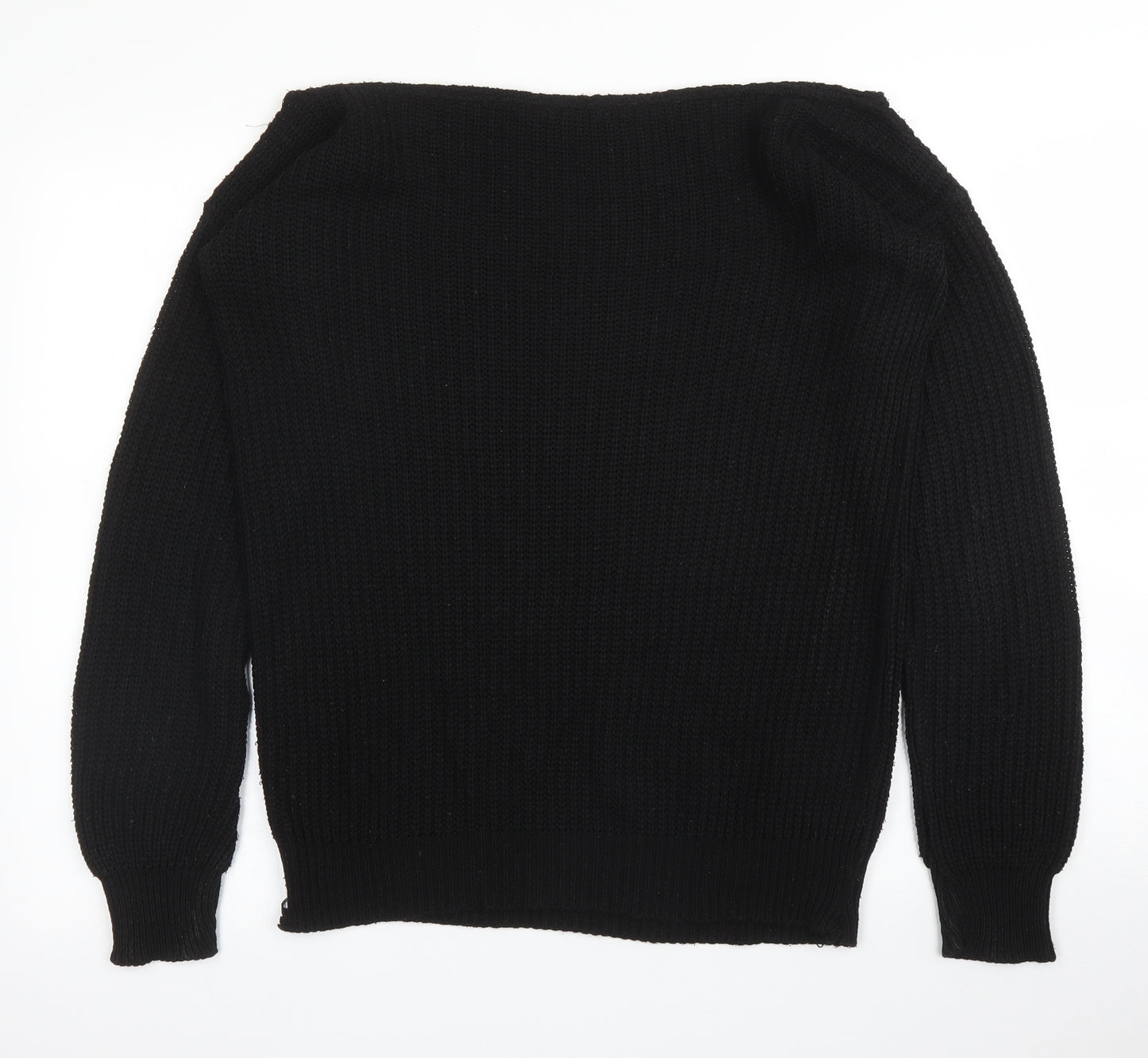 Boohoo Womens Black   Pullover Jumper Size M
