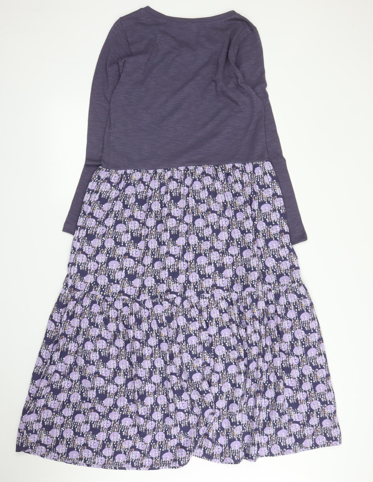 White Stuff Womens Purple Polka Dot  A-Line  Size 8