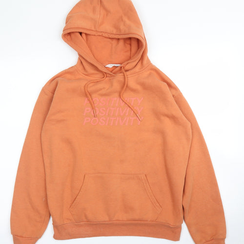 Primark Womens Orange   Pullover Hoodie Size XS
