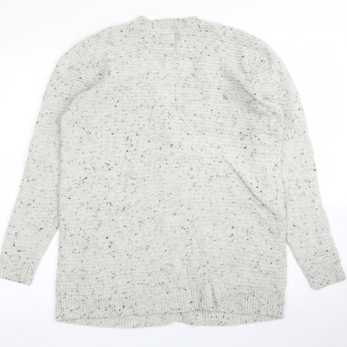 Lands' End Womens Grey   Cardigan Jumper Size M