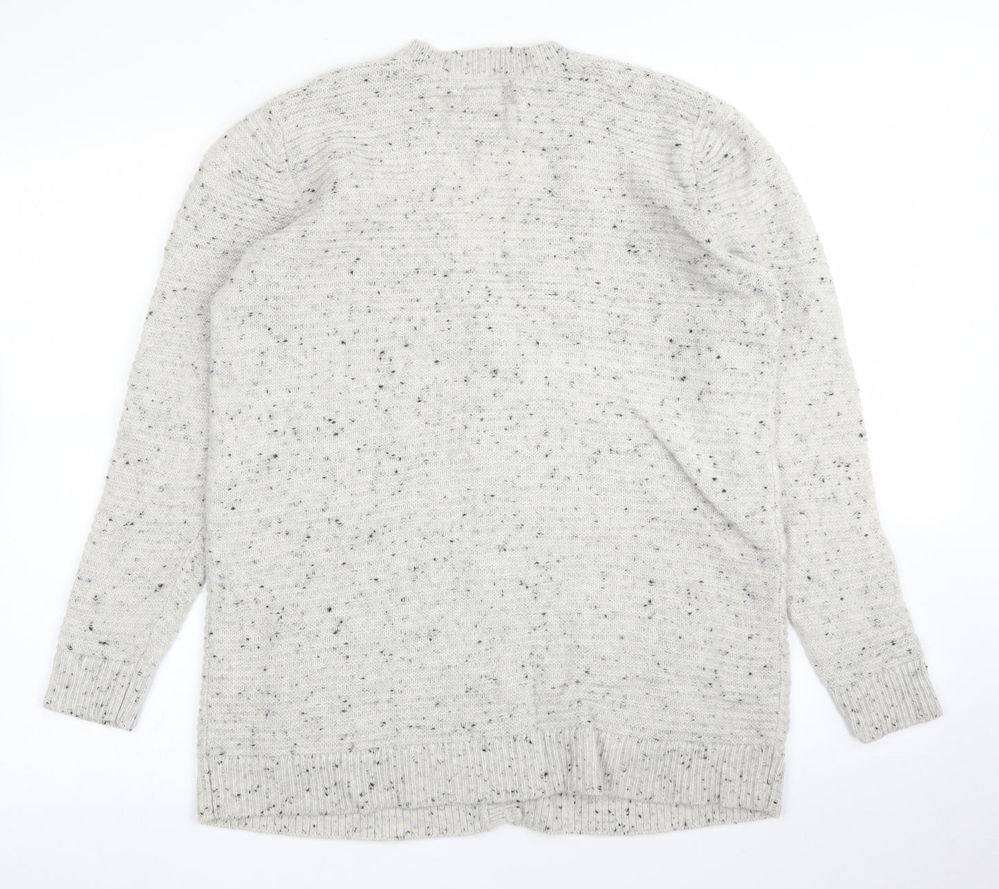 Lands' End Womens Grey   Cardigan Jumper Size M