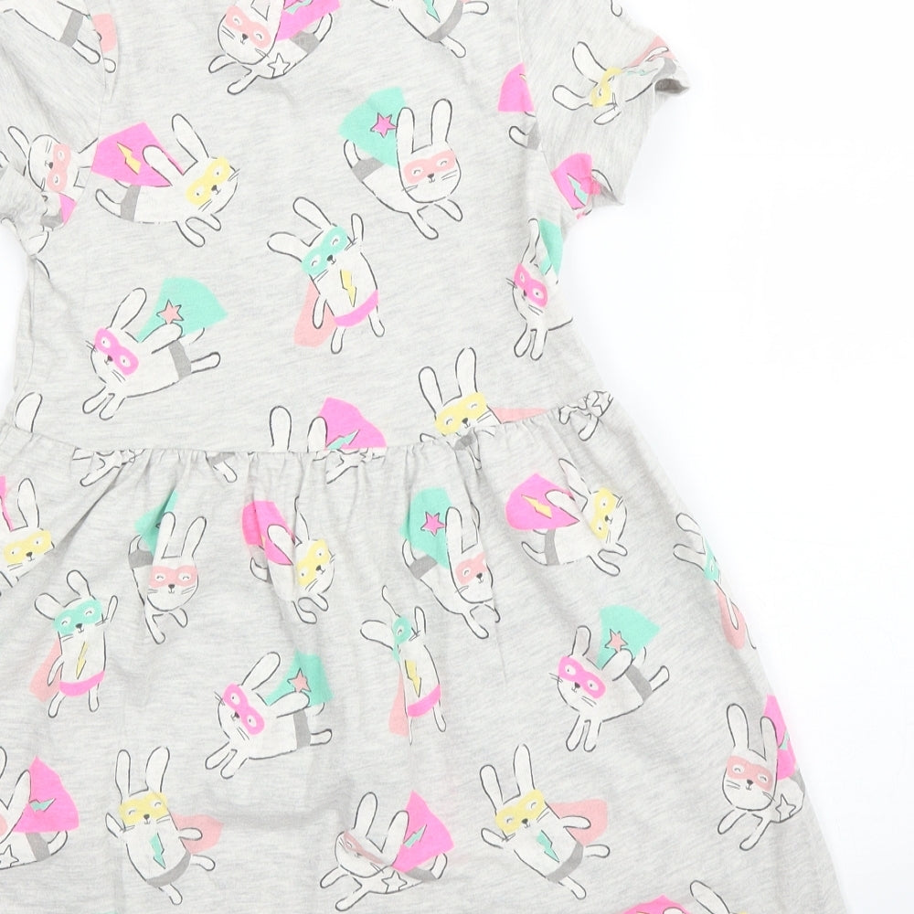 M&S Girls Grey   A-Line  Size 5-6 Years