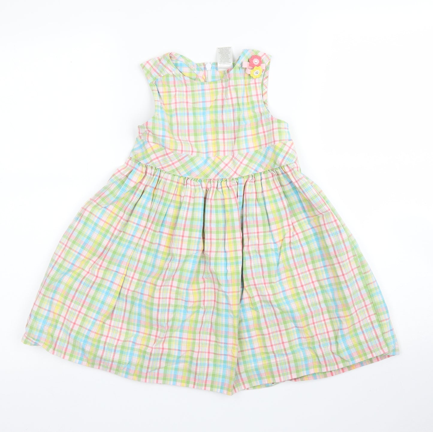 Gymboree Girls Green Plaid  A-Line  Size 5 Years