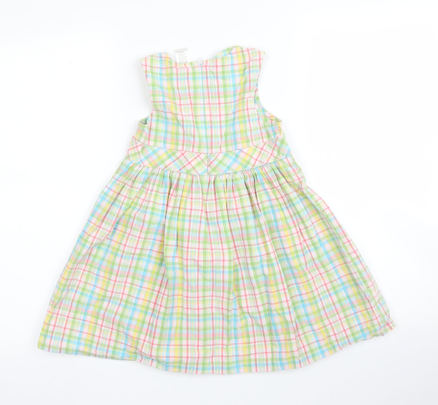 Gymboree Girls Green Plaid  A-Line  Size 5 Years