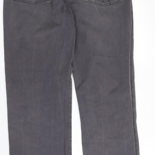 Ben Sherman Mens Grey  Denim Straight Jeans Size 36 in L34 in